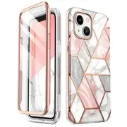 For Iphone 14 for Iphone 13 6.1' Case Cosmo Slim Full-body Protective Case with Built-in Screen Protector