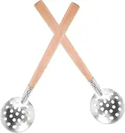 Generic Spoon Set Serrated Ice Scooper for Winter Accessories Made of Zinc Alloy Wood