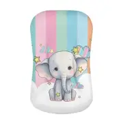 Cartoon Elephant Print Stretch Fitted Bassinet Sheet Unisex Boys Girls Cradle...