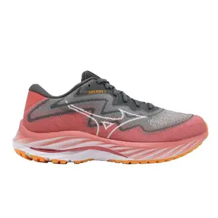 Mizuno 慢跑鞋 Wave Rider 27 SSW Super Wide 女鞋 超寬楦 紅灰 波浪片 美津濃 J1GD2377-71