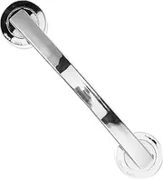 COHEALI Wall Mounted Bathroom Grab Bar with Strong Suction Cups Large Silver Armrest for Safety Support Bathroom Toilet and Corridor for Elderly and Disabled Users