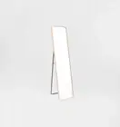 Simplicity Curved Freestanding Mirror | Oak Frame