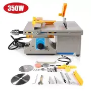 Mini Table Saws DIY Benchtop Buffer Rock Jewelry Grinder Polishing Machine 350W