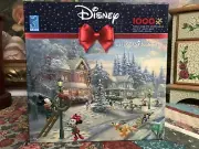 Ceaco Disney Thomas Kinkade Puzzle Mickey's Victorian Christmas New 1000 Pc
