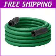 Flexible 5/8" x 50' Garden Hose in Forest Green with UV Resistance - No Kinks