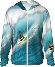 [RLDOBOFE] Women's UPF 50+ Sun Protection Hoodie Lightweight Jackets Shirt Surfing Long Sleeve Sun Shirts