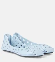 [Alaia] Alaïa Perfo leather ballet flats AU 9 blue