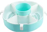 Strainer Basket Hot Pot Platter Rotating Hot Pot Basket Platters for Vegetables, Fruits