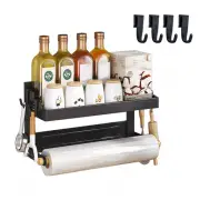 Refrigerator Storage Rack Condiment Bottle Organizer Kitchen Storage Rack