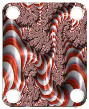 Neckplate to fit Electric Guitar Graphic Color PJ Bass Strat Tele Fractal 19