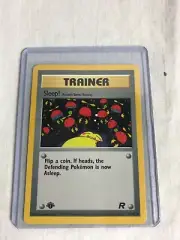 Pokémon Card Trainer Sleep! #79/82 Team Rocket 1st Edition Common