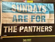 Football Flag FREE SHIPPING Carolina Panthers Cool Man Cave Beer USA Sign 3x5'