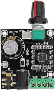 FSNEODYV Audio Amplifier Board， 2 X 15W PAM8610 Class D Digital Dual Channel Audio Amplifier Board 12V Black 7X4.5X1.8 Cm