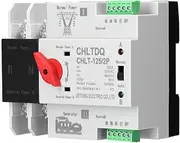 Daseeme Compact Automatic Transfer Switch Electrical Selector Switches Dual Power Switch Solar Power Rail Type Household Power Transfer Switch