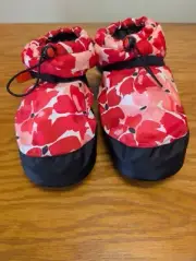 Bloch Warm Up Booties Ankle Length Pink Hibiscus Floral Print Im029P Hib New