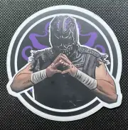Evil Uno Pro Wrestling Crate Sticker. PWT Wrestling Sticker. Non-Stuck.