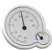 Analog Thermograph Hygrometer - Temperature Humidity Gauge, Analog Temperature Monitor | Humidity and Temperature Monitor, DoubleDial Thermometer, Hygrometer with Scale for Living Rooms