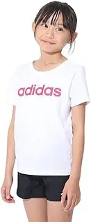 [adidas] ECK52 Kids Essentials Linear Logo Cotton Slim Fit Short Sleeve T-Shirt