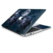 Skin Wrap for Macbook Air 11 Inch, Howling Wolves at Moon