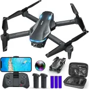 Drone with Camera for Adults, 1080P FPV Drones kids Beginners Dark Grey