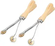 VILLFUL 4pcs Needle Point Tracing Wheel for Pattern Cutting Dressmaking Sewing Wheel Smooth Surface Leather Marker