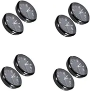Mobestech 4sets Car Clock Battery Clock Car Watch Clock Mechanisms Mini Clock for Desk Flip Clock Digital Clock Travel Clock Seconds Digital Wall Clock LED Clock Clocks Kit Black Glass 2pcs*4