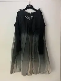 在飛比找Yahoo!奇摩拍賣優惠-【全新】ANITA 黑色花苞 長袖洋裝 女裝 洋裝