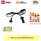 Salt Lamp Power Cord Cable with Plate With ON/OFF Button