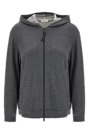 BRUNELLO CUCINELLI 'Precious Zipper Pull' Hoodie