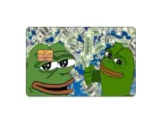 Pepe The Frog Meme Money Credit Debit Card Skin Cover Decal Sticker *SMALL CHIP