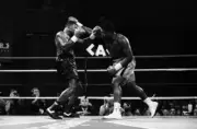 Ray Mercer Lands A Punch Against Bert Cooper 2 Old Boxing Photo