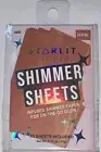 Starlit Studio Shimmer Sheets CHROME ~15 Sheets 0.35oz No Brush Needed Pat & Go!