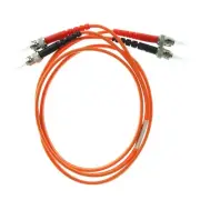 LEVITON 62DST-M01 FIBER OPTIC PATCH-CABLE, MM, DUPLEX, ST-ST, OM1, 1-METER