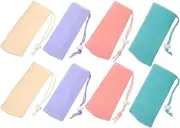 Outanaya 8Pcs Soap Bags Exfoliating Mesh Holders for Handmade Soap Shampoo Bar Body Wash Portable Shower Pouches with Lanyard for and Draining Travel Friendly Skin