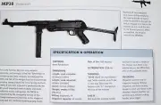 MP38 MP-38 Submachine Gun Picture Out of Print Spec Sheet Article Display