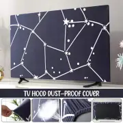 TV Hood Dustproof Cover 32 Inch to 65 Inch LCD TV Elastic Polyester Fabric Cover