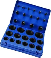 Mobestech Electrical Gasket Ring Assortment Kit 419pcs Set Blue Insulation Washers for Automotive Marine High Load Resistance Pliable Sturdy