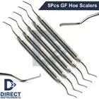 5 Pieces Set Dental Hoe Scaler Large Calculus Ledges Removal Tartar Goldman Fox