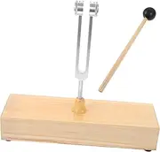 JEWEDECO 1 Set Tuning Fork with Wooden Voice Box Tuning Forks for Healing and Meditation Durable and Compact and Portable Musical Instrument for Balance Exercises and Stress Reduction