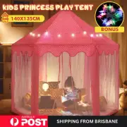 Kids Princess Castle Play Tent Hexagonal Play House Outdoor Indoor Playhouse