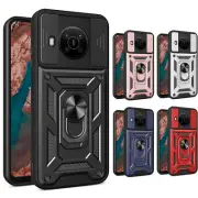 For New Nokia C30 C31 Heavy Duty Shockproof Dual Case Metal Ring Kickstand Cover