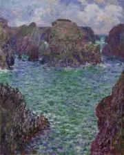 Claude Monet - Port-Goulphar, Belle-Île Giclee Fine Art Print on Canvas 36"