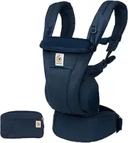 Ergobaby Omni Dream Baby Carrier for Newborns from Birth up to 20.4 kg, 4 Positions SoftTouch Cotton Ergonomic Baby Belly Carrier Back Carrier Baby Carrier (Midnight Blue)