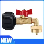 90 Degrees QCC1 Propane Refill Pressure Elbow Adapter & ON-Off Control Valve 1LB