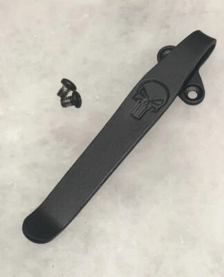 Matte Black Titanium Deep Carry Pocket Clip For Kershaw Blur Pocket Knife 1670