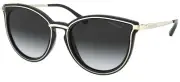 Michael Kors 54 mm Brisbane Light Gold/Black/Dark Grey Gradient Sunglasses