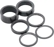Bike Carbon Fiber Head Gasket, Carbon Fiber Headset Spacer, Bike Headset Rings for MTB Road Bike (28.6mm)