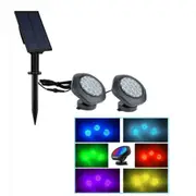 Solar Garden Lights Solar Underwater Spotlight LED Outdoor Swimming Pool Lawn Amphibious Solar Lamp