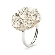 Elderflower Ring with beads