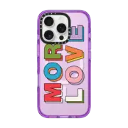 iPhone 16 Pro Impact Case MagSafe Compatible More Love Phone Case by Quotes by Christie
